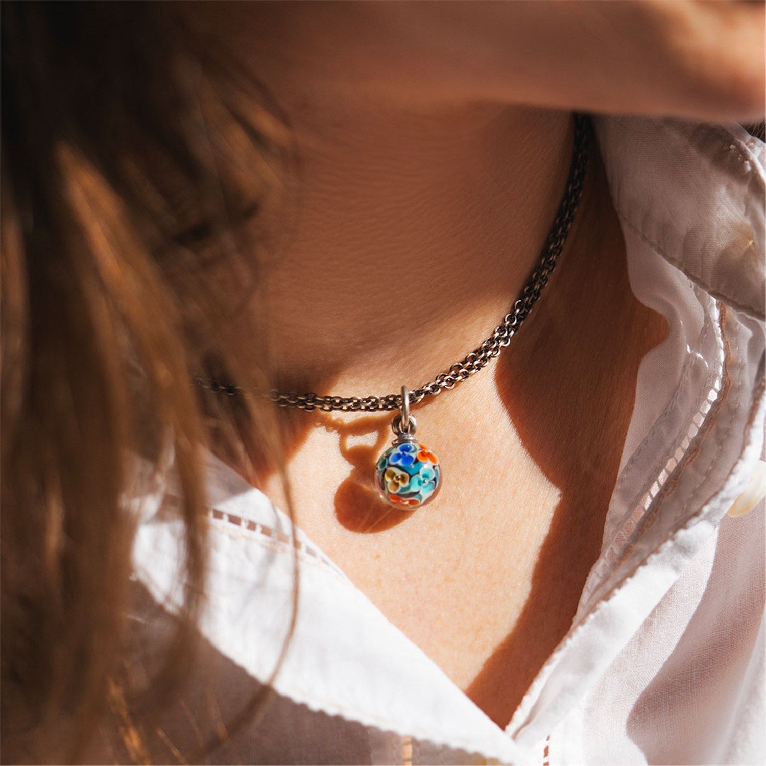 Charm Anhänger auf Silberkette