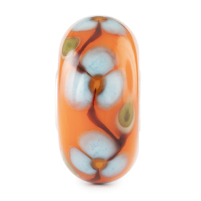 Blaue Blüte Glas Charm