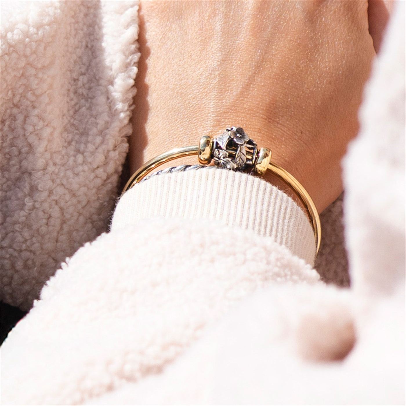 Freudenflattern Silber Charm