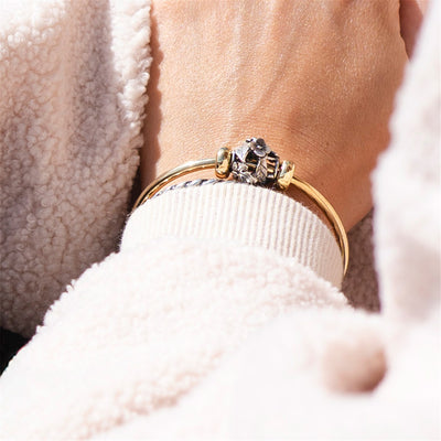 Freudenflattern Silber Charm