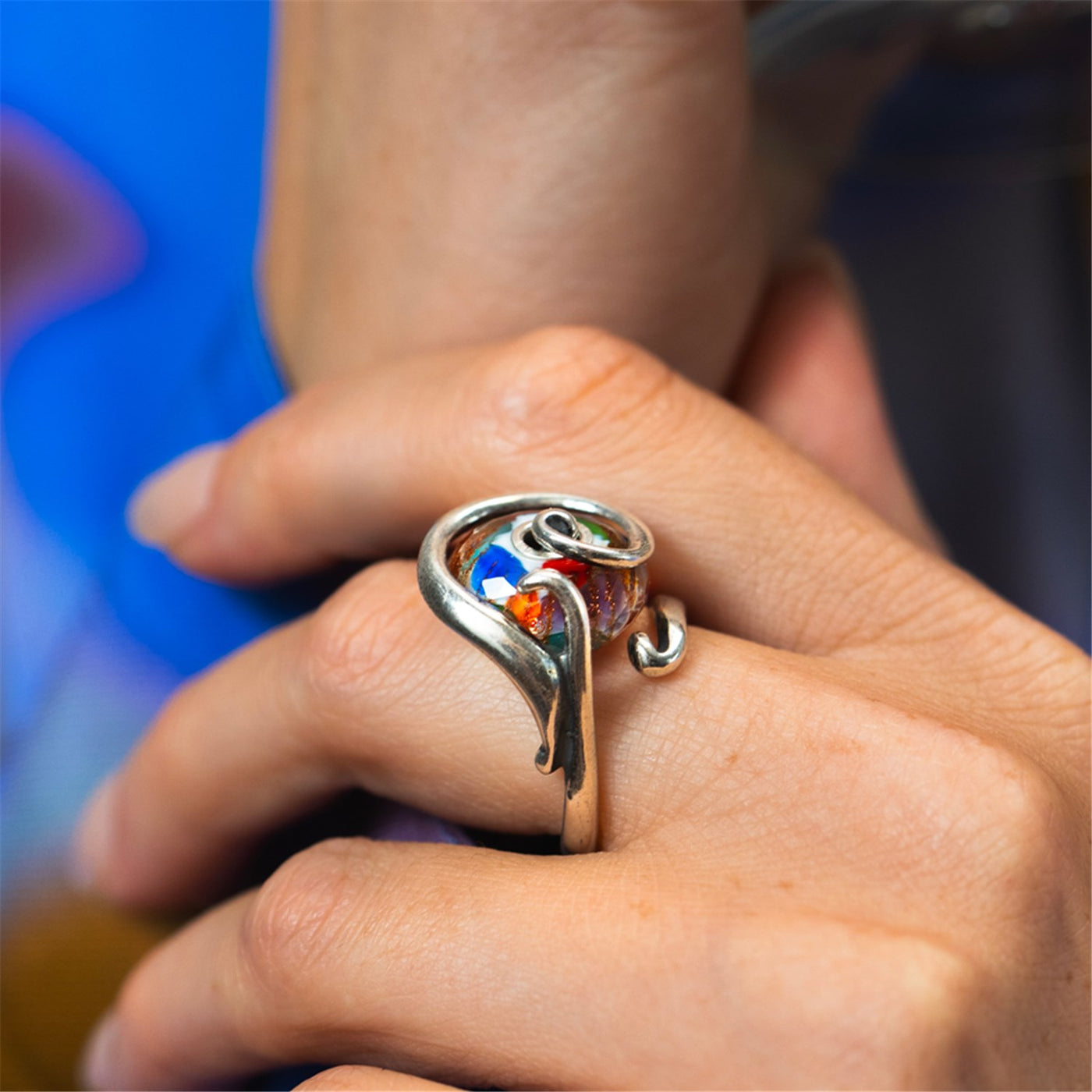 Glücks-Konfetti Glas Charm TGLBE-30176