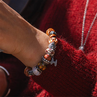 Warm ums Herz Glas Charm