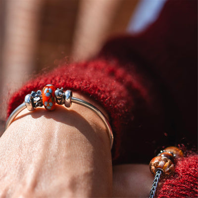 Warm ums Herz Glas Charm