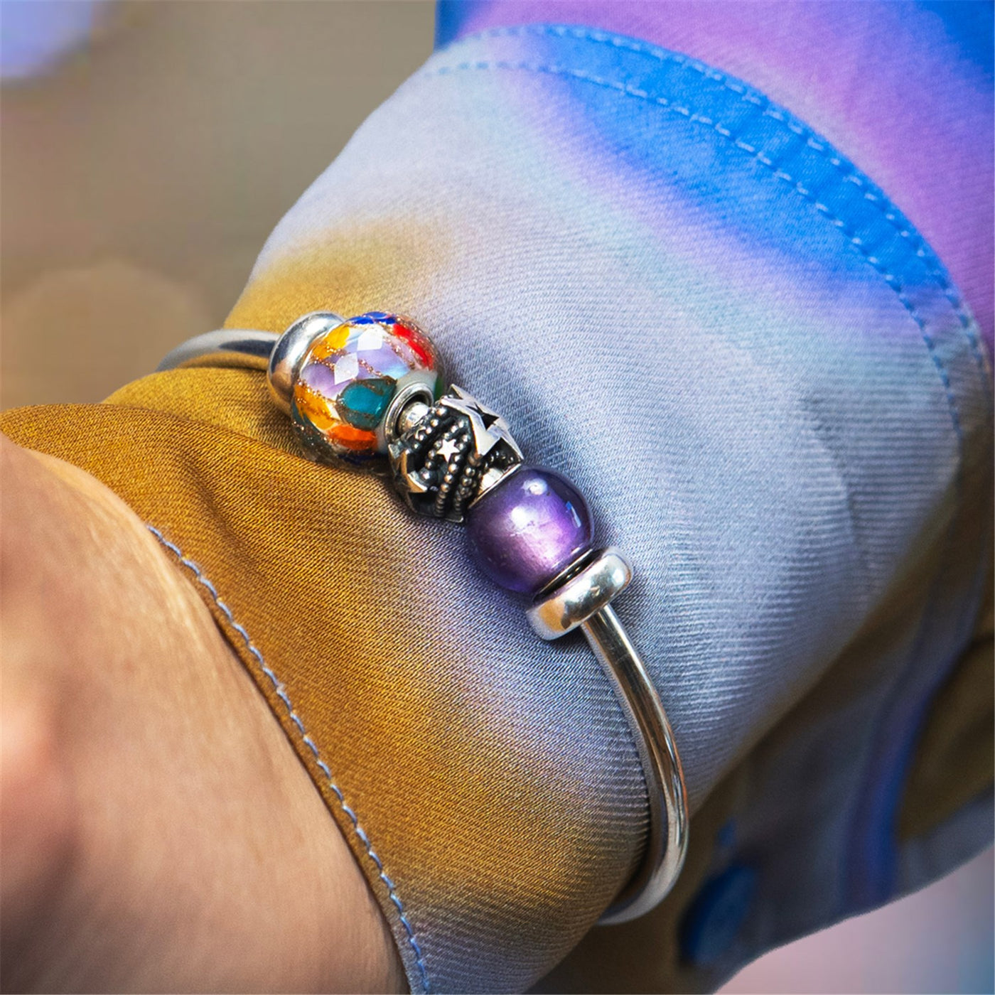 Glücks-Konfetti Glas Charm TGLBE-30176