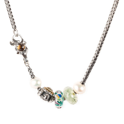 Weisheit und Gelassenheit Silber Verschluss mit Citrin und Cognac Quartz Facettiert