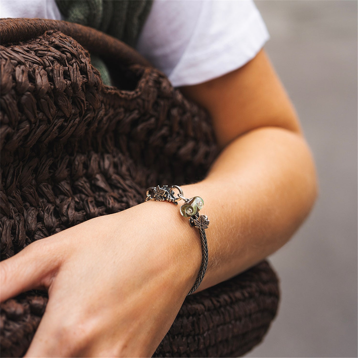 Glänzende Kastanien Armband