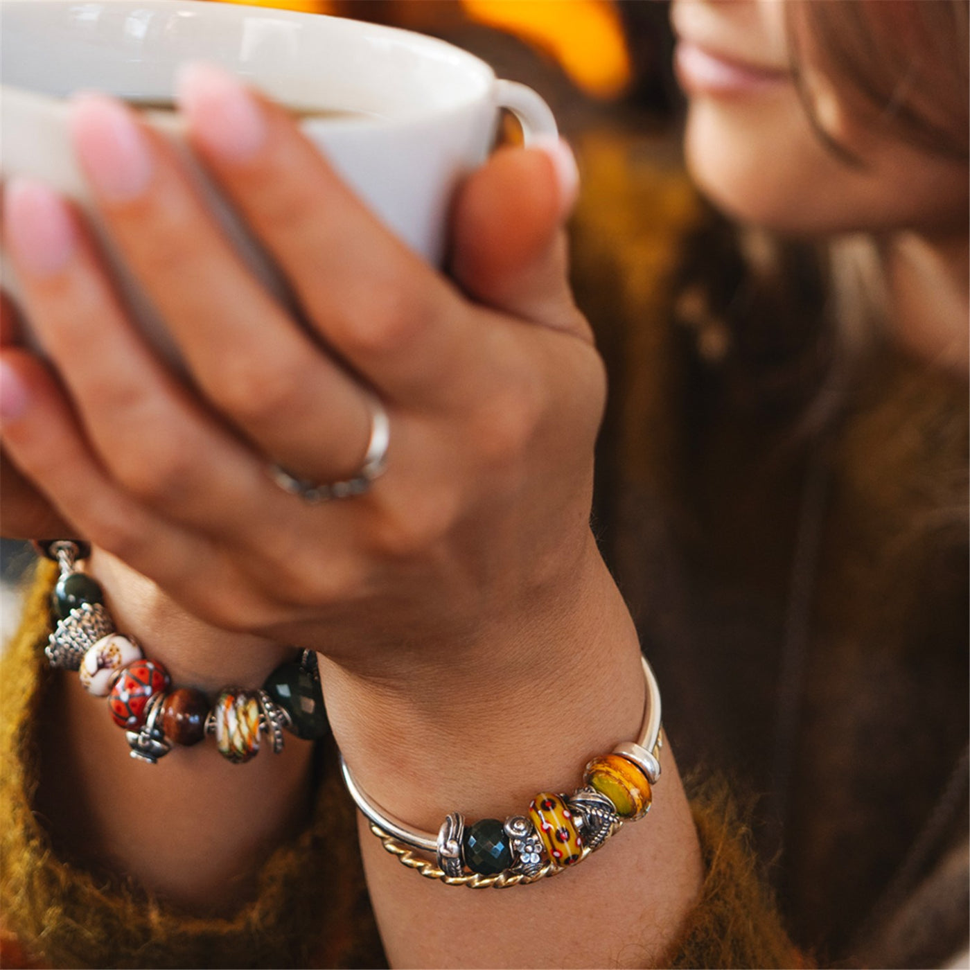 Runder Grüner Chalcedon