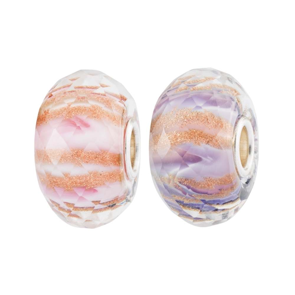 Rosa und Lila Melodien Charm Duo