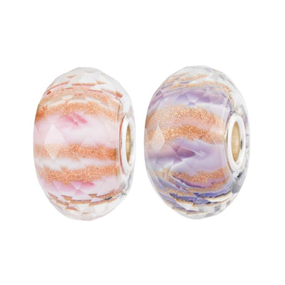 Rosa und Lila Melodien Charm Duo