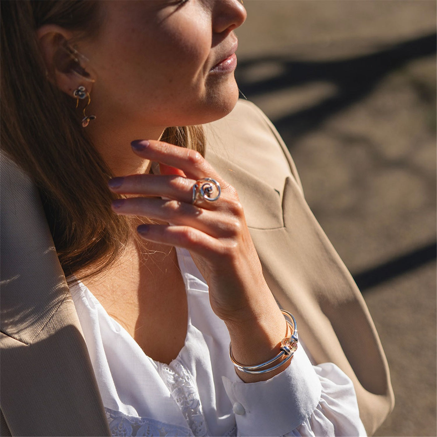 Labradorit Power Armreifen