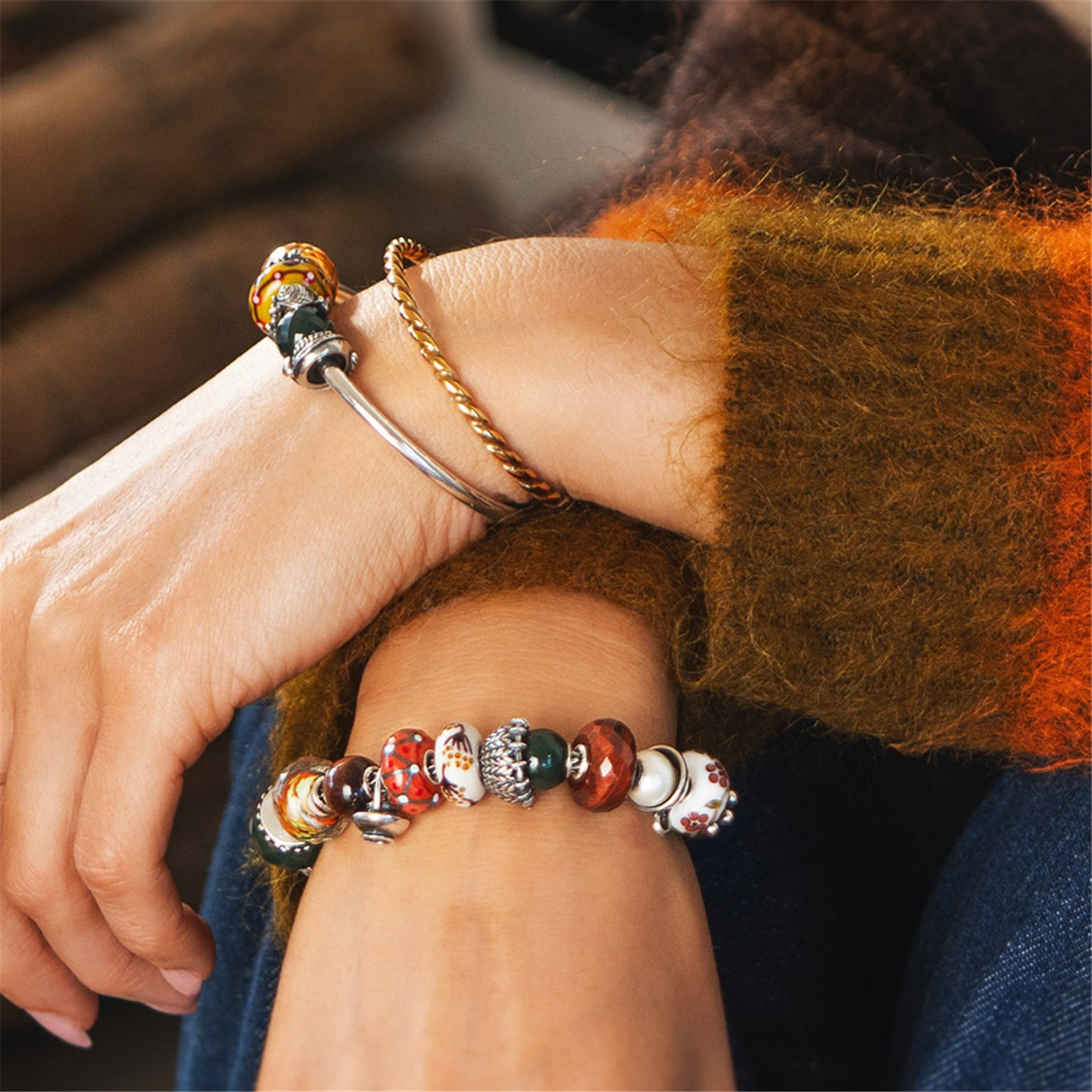 Hauch der Freiheit Glas Charm