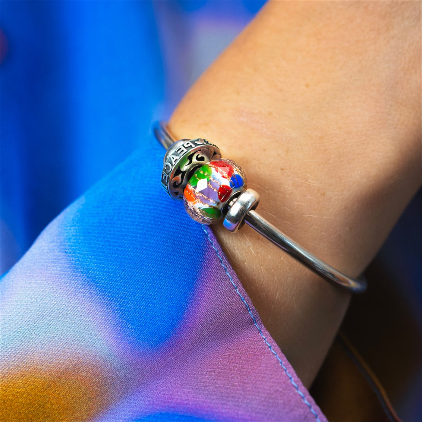 Glücks-Konfetti Glas Charm TGLBE-30176