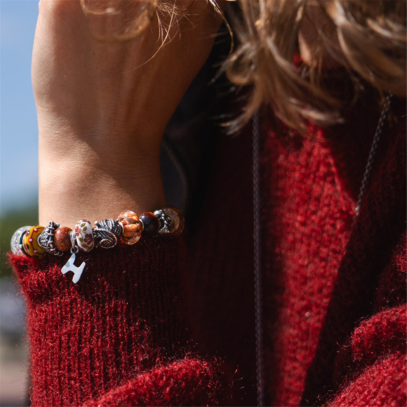 Warm ums Herz Glas Charm