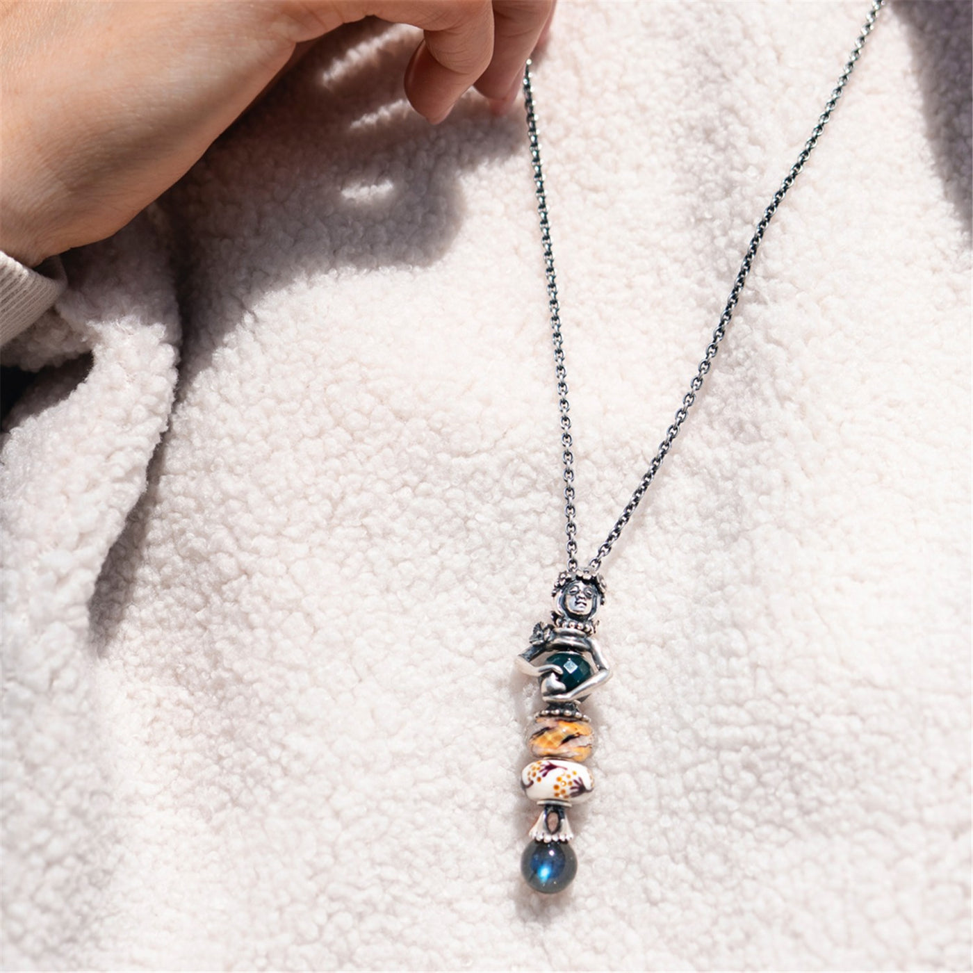 Warm ums Herz Glas Charm