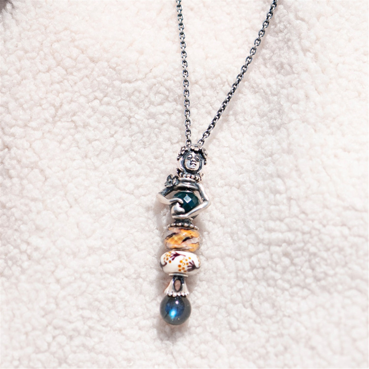 Innere Flamme Glas Charm