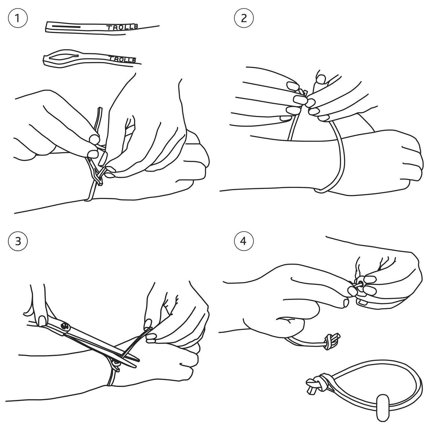Lederband Single, braun