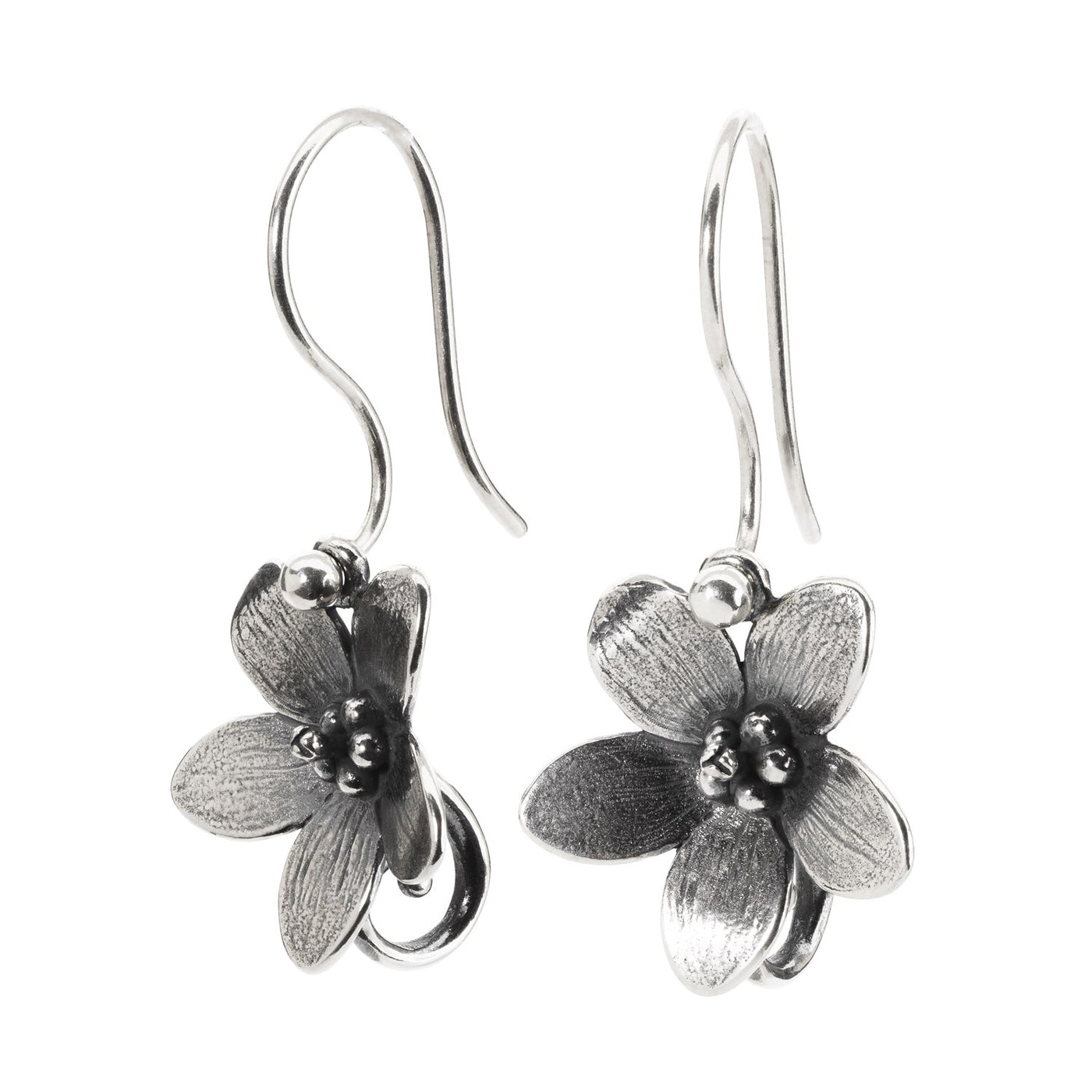 Troll Anemone Ohrringe mit Silber Ohrhaken