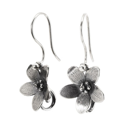 Troll Anemone Ohrringe mit Silber Ohrhaken