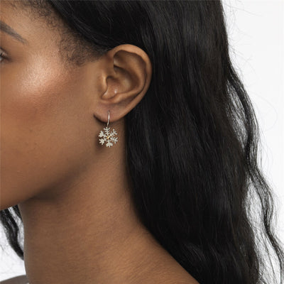 Schneeflocken Ohrringe Anhänger