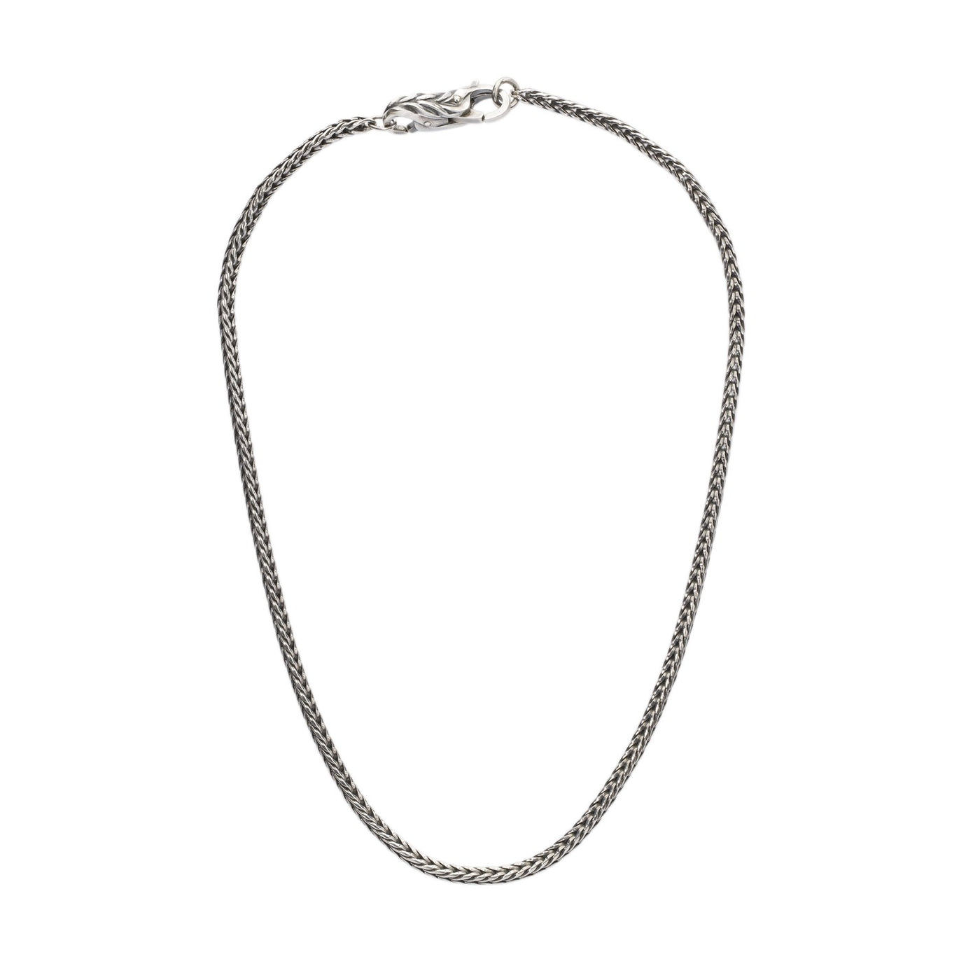 Klassische Halskette mit Geflechtverschluss 70 cm