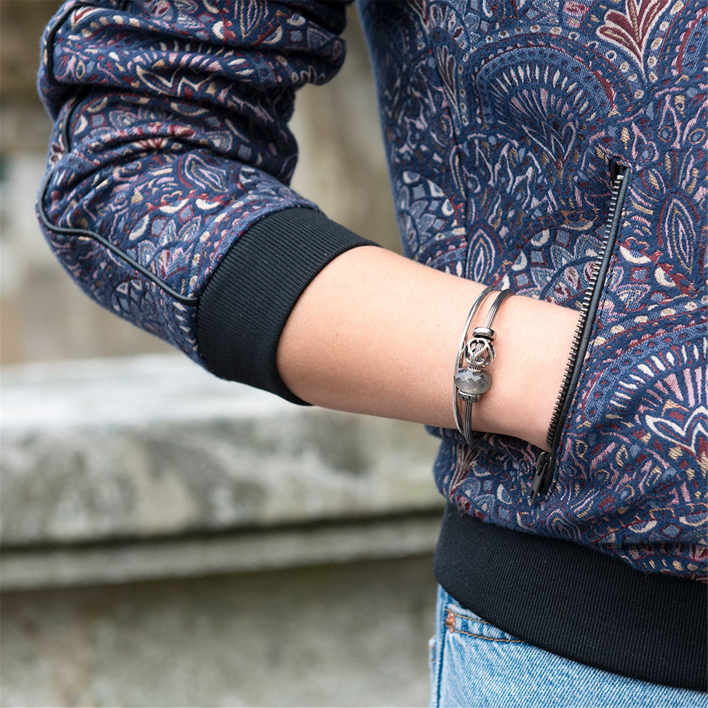 Stern Armreifen Silber