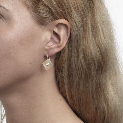 Grüner Prehnit Ohrringe mit Ohrhaken